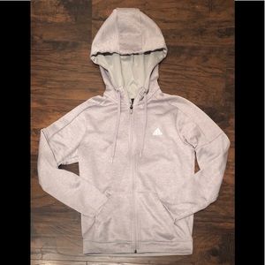Adidas Full Zip Climawarm Hoodie - Gray